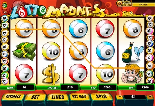 Игровой автомат Lotto Madness - призовая комбинация символов Призовая комбинация символов в игровом автомате Lotto Madness