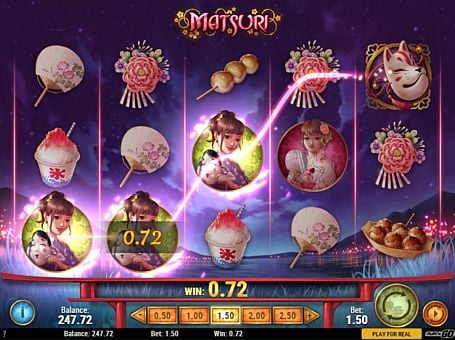Игровой автомат Matsuri - призовая комбинация символов Призовая комбинация символов в игровом атвомате Matsuri