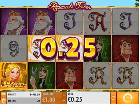 Игровой автомат Rapunzel's Tower - призовая комбинация символов Призовая комбинация символов в игровом автоммате Rapunzel's Tower