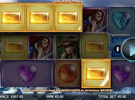 Игровой автомат Renegades - призовая комбинация символов Призовая комбинация символов в игровом автомате Renegades