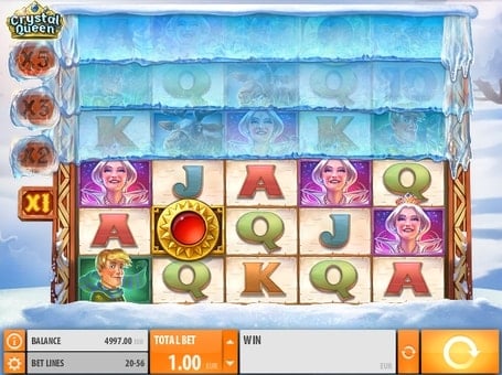 Автомат Crystal Queen - комбинация на умножение Комбинация на умножение в автомате Crystal Queen