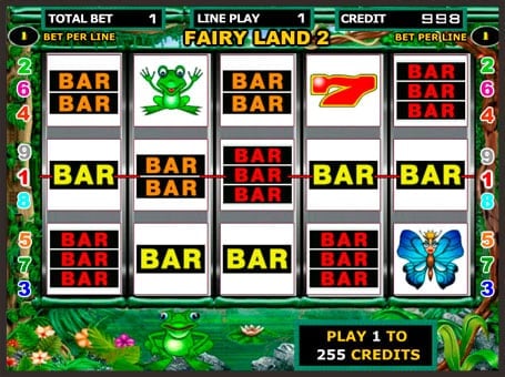 Автомат Fairy Land 2 - выигрышные BAR символы Выигрышные BAR символы автомата Fairy Land 2