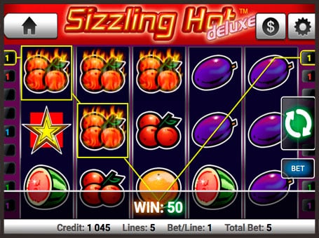Автомат Sizzling Hot Deluxe - выигрыши Выигрыш в автомате Sizzling Hot Deluxe